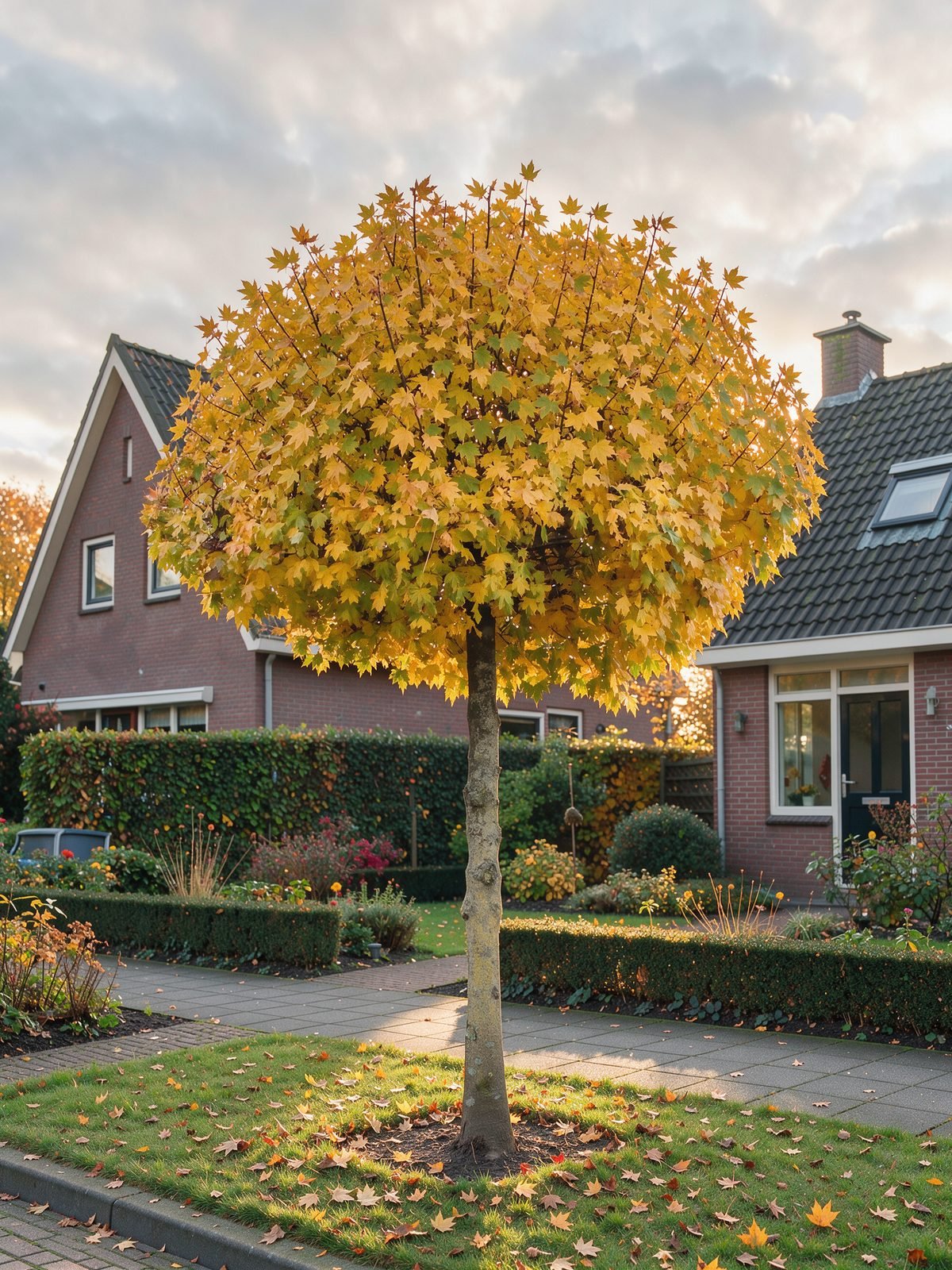 Bolveldesdoorn (Acer campestre 'Nanum') in een tuin