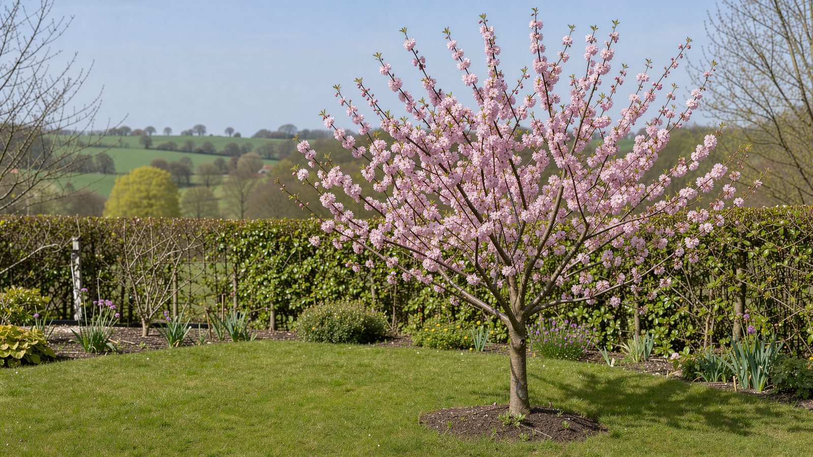 Sierkers 'Accolade' in een tuin op lössgrond