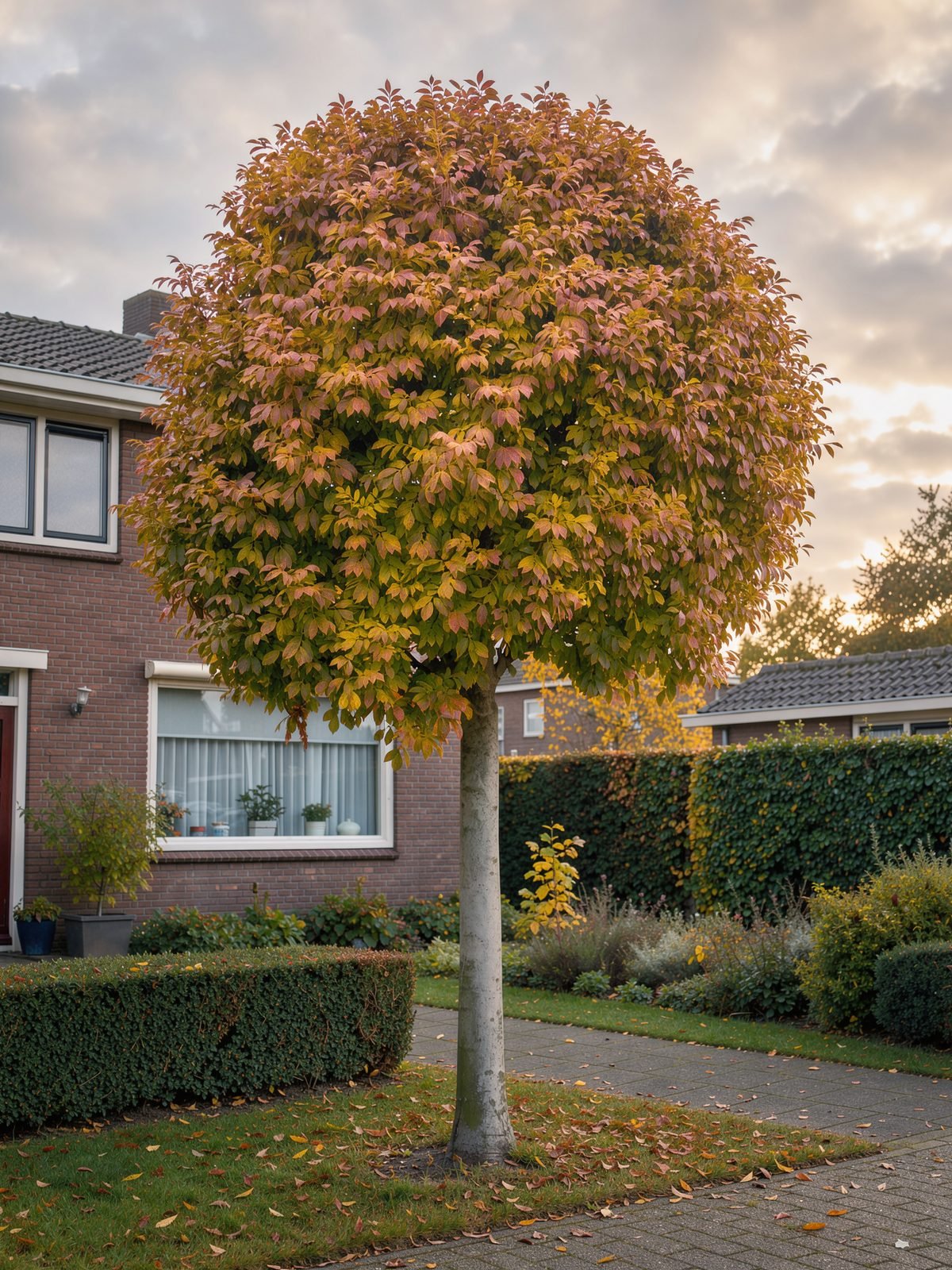 Pluimes 'Mecsek' (Fraxinus ornus 'Mecsek') in een tuin