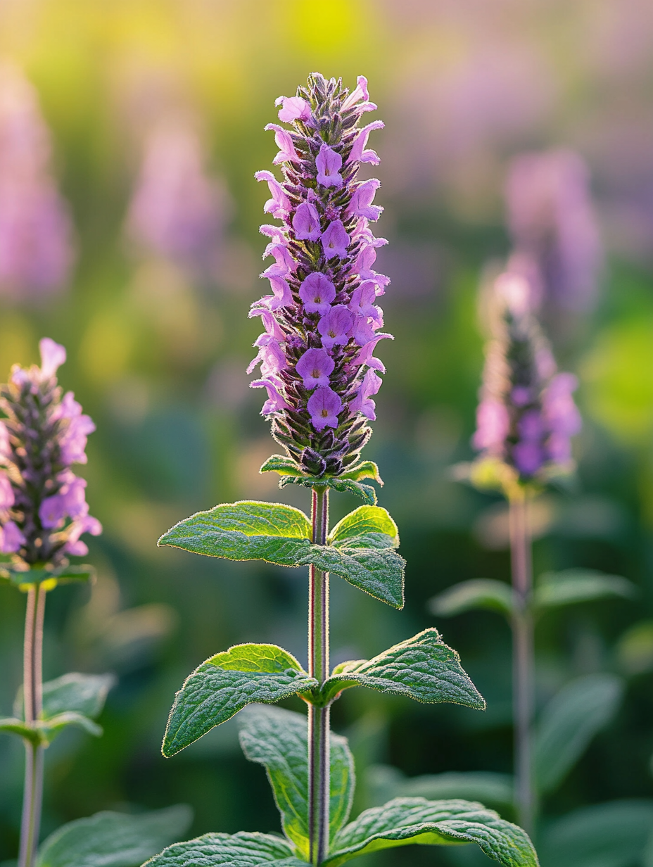 Stachys byzantina — zilvergrijs behaard blad als tapijt langs een grindpad