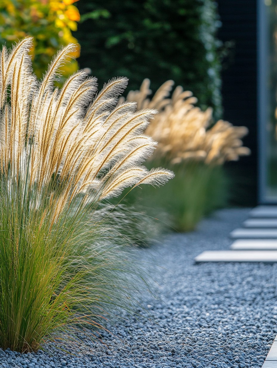 Stipa gigantea — gouden pluimen op hoge stelen in een naturalistische border