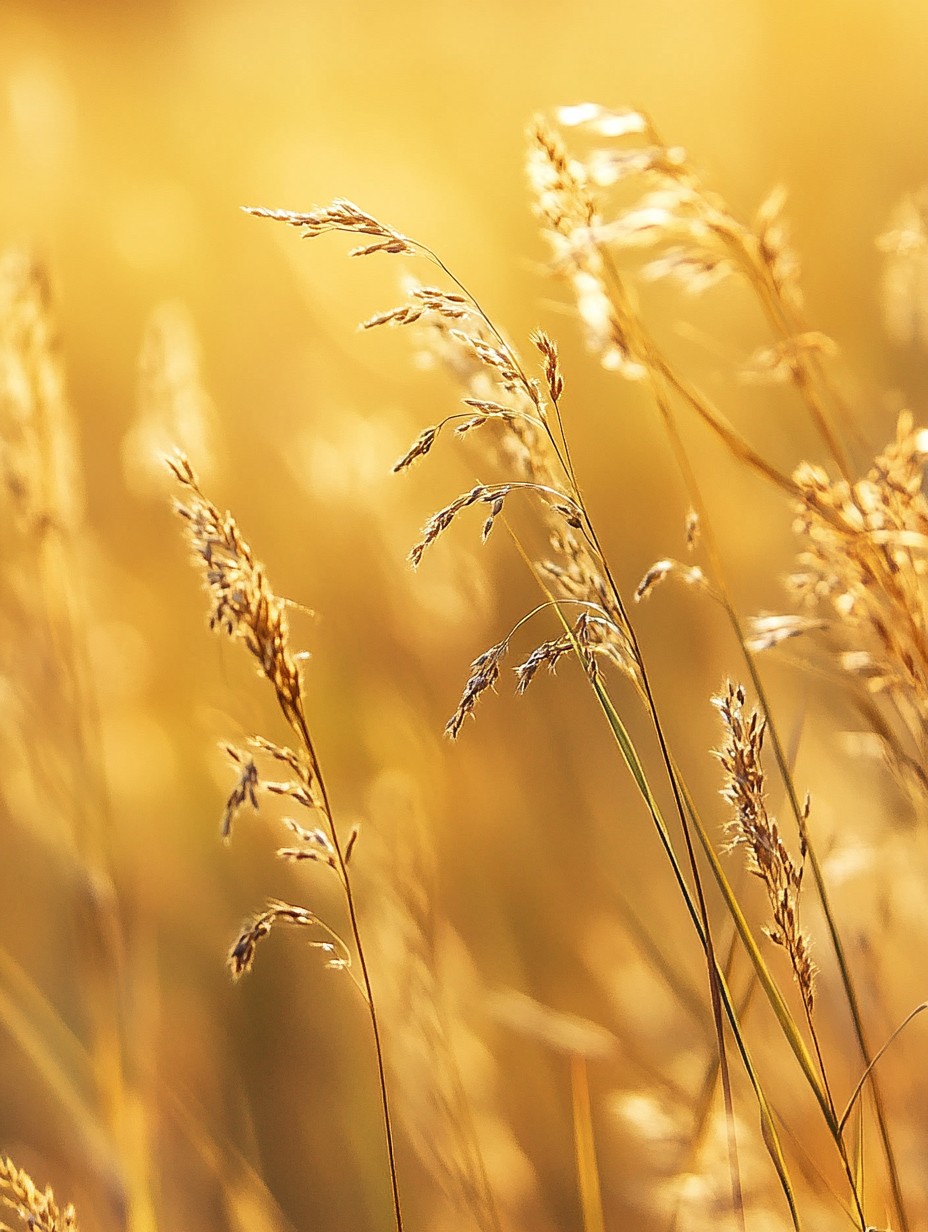 Sporobolus heterolepis — fijne wolken-pluimen met najaars-geel-oranje blad
