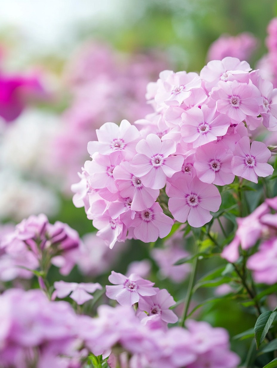 Phlox paniculata — roze geurende bloemtrossen in een romantische cottage-border