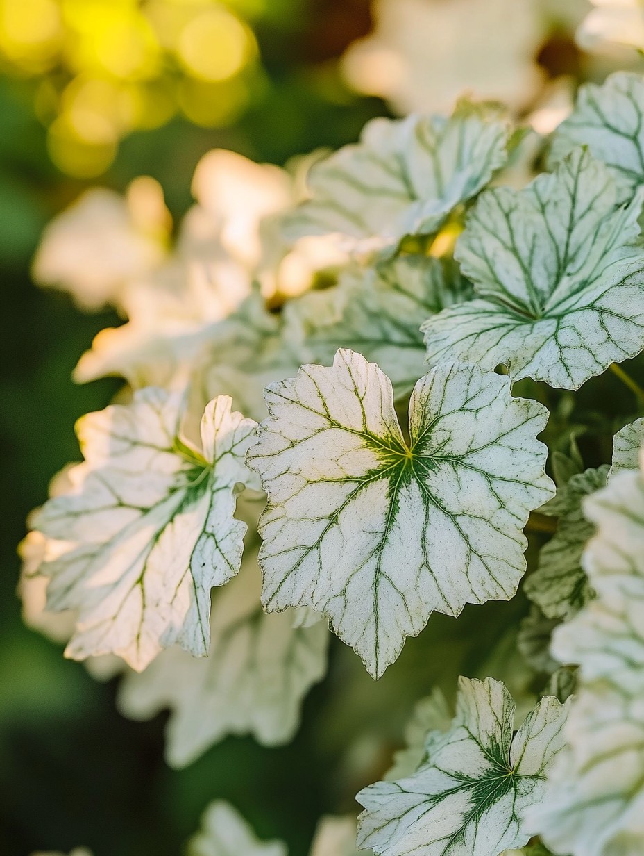 Heuchera Caramel — perzikoranje bladeren in een halfschaduwborder